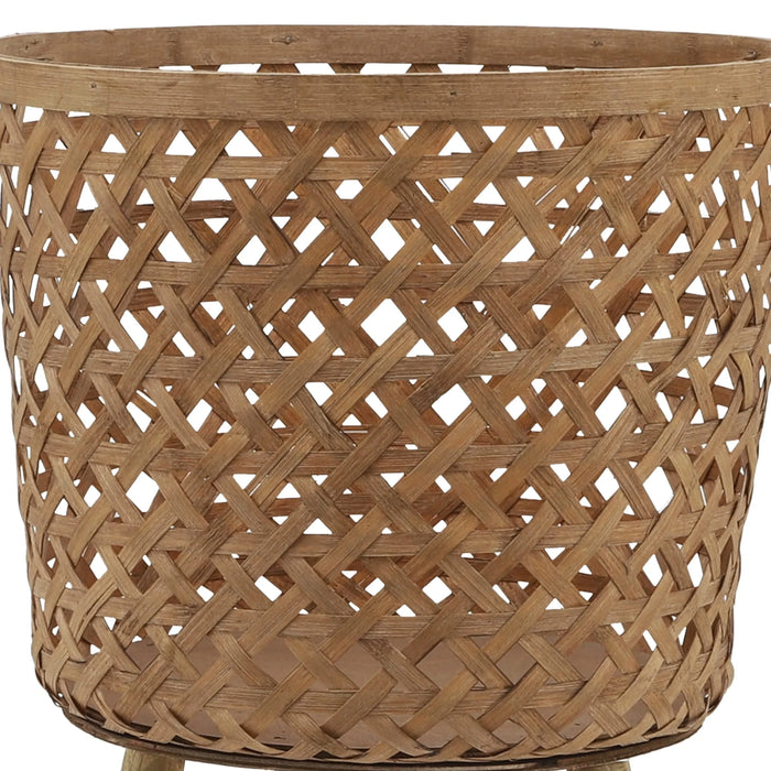 S/3 BAMBOO PLANTERS 11/13/15' NATURAL Default -DTYStore
