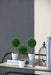 S/3 D3.5x9.5' Mini Faux Topiaries in Cream Pot Default -DTYStore