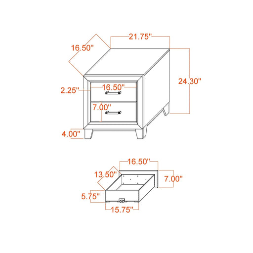 SOLUTO Urban Farmhouse King Bedroom Set Dark Gray and Black Solid Wood MDF Default -DTYStore