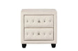 SOPHIA Crystal Tufted Full 4 Pc Bed Made with Wood in Cream Default -DTYStore