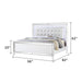 STERLING Full 4 PC LED Bedroom set made with wood in White Color Default -DTYStore