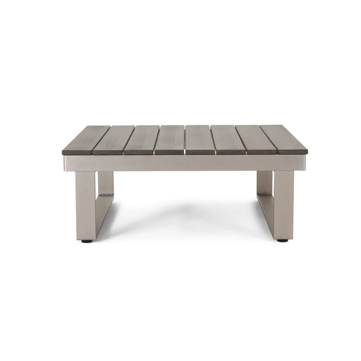 STERLING Outdoor Aluminum V-Shaped 5 Seater Sofa Set with Cushions Default -DTYStore