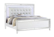 STERLING Queen 4 PC LED Bedroom set made with wood in White Color Default -DTYStore