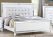 STERLING Queen 5 PC LED Bedroom set made with wood in White Color Default -DTYStore