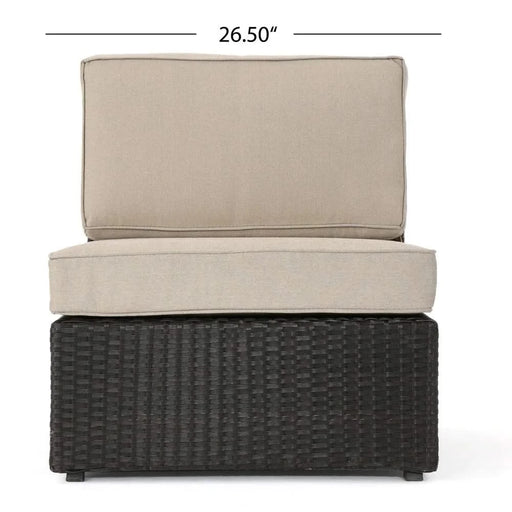 Santa Cruz Outdoor 8-piece Sectional Set Default -DTYStore