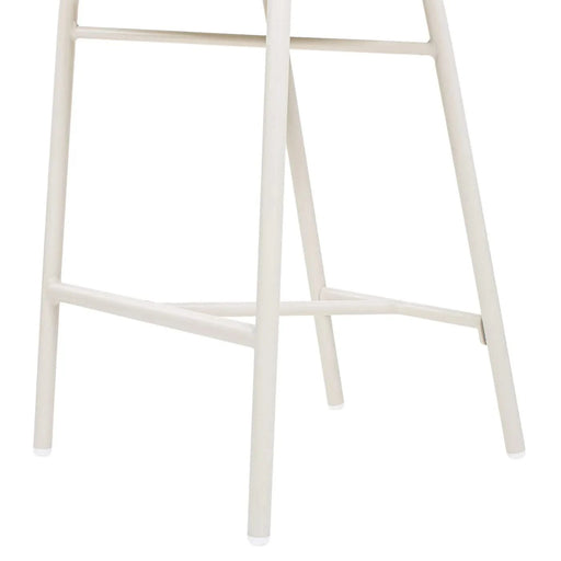 Santorini 28' Wicker Back Outdoor Bar Stool, Set of 2, Wheat Beige Axroma Olefin Default -DTYStore