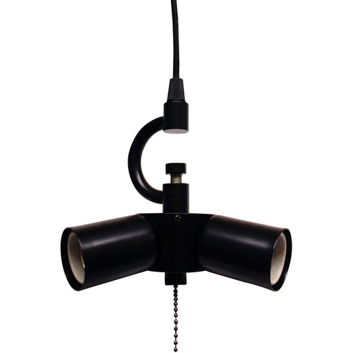 Satin Black Pendant Light Fixture for 3 Lights, Vintage Ceiling Hanging Light Fixture with Fabric Cord for Home Lightning Default -DTYStore