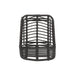 Sawtelle Outdoor Wicker Barstools Set of 2 with Faux Rattan and Iron Frame in Gray and Black Finish Default -DTYStore