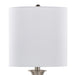 Sawyer 25' Contemporary Metal Table Lamp in Brushed Nickel with White Linen Shade and Built-in USB Port from Grandview Gallery by LumiSource - Set of 2 Default -DTYStore