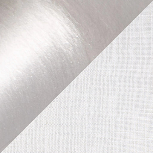 Sawyer 30' Contemporary Metal Table Lamp in Brushed Nickel and White Linen from Grandview Gallery by LumiSource - Set of 2 Default -DTYStore