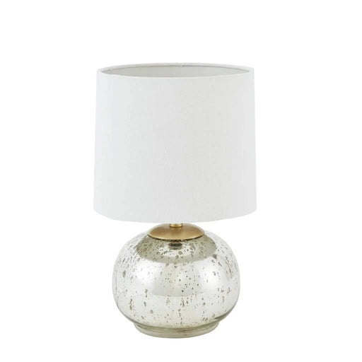 Saxony Metallic Glass Table Lamp Default -DTYStore