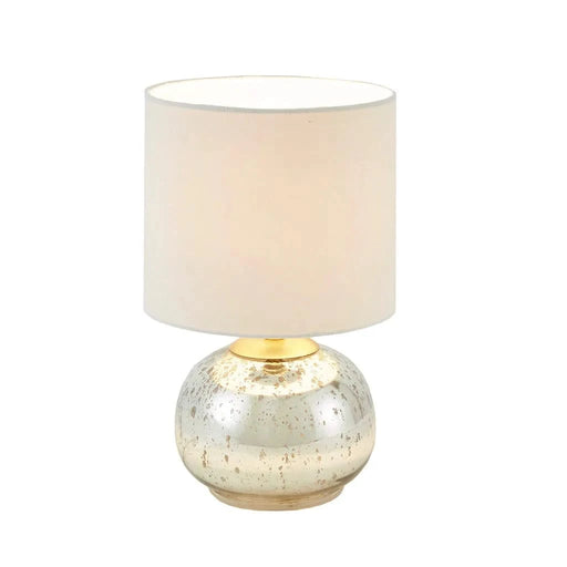 Saxony Metallic Glass Table Lamp Default -DTYStore