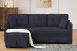 Sectional Sofa Bed, Dark Blue Default -DTYStore
