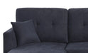 Sectional Sofa Bed, Dark Blue Default -DTYStore