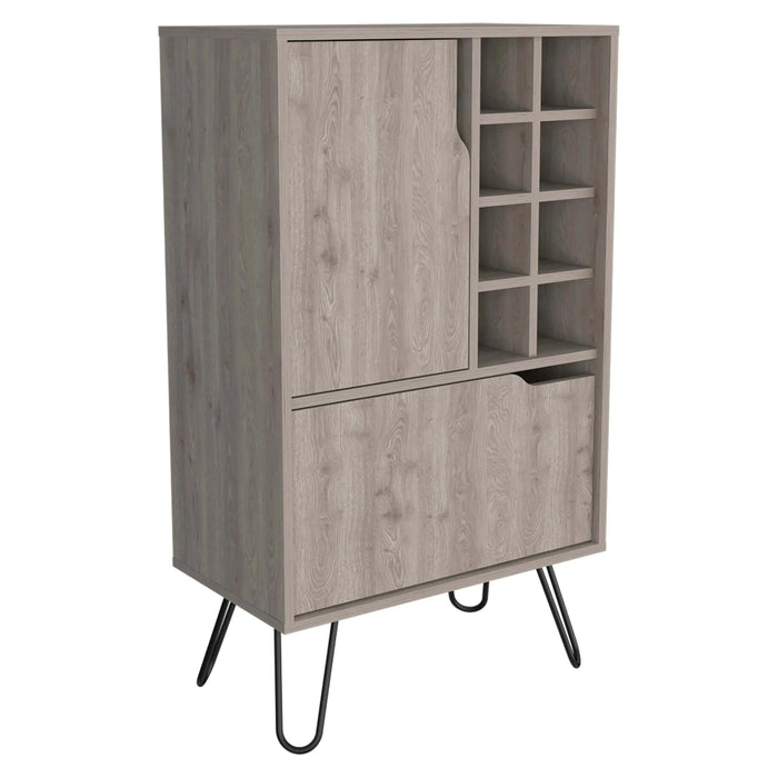 Serbia Kitchen Island, One Cabinet, Four Open Shelves Default -DTYStore