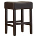Set of 2, 26.75' Backless Faux Leather Counter Height Barstool Default -DTYStore