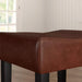 Set of 2, 26.75' Backless Faux Leather Counter Height Barstool, Brown Default -DTYStore