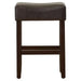 Set of 2, 26.75' Backless Faux Leather Counter Height Barstool Default -DTYStore