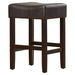 Set of 2, 26.75' Backless Faux Leather Counter Height Barstool Default -DTYStore