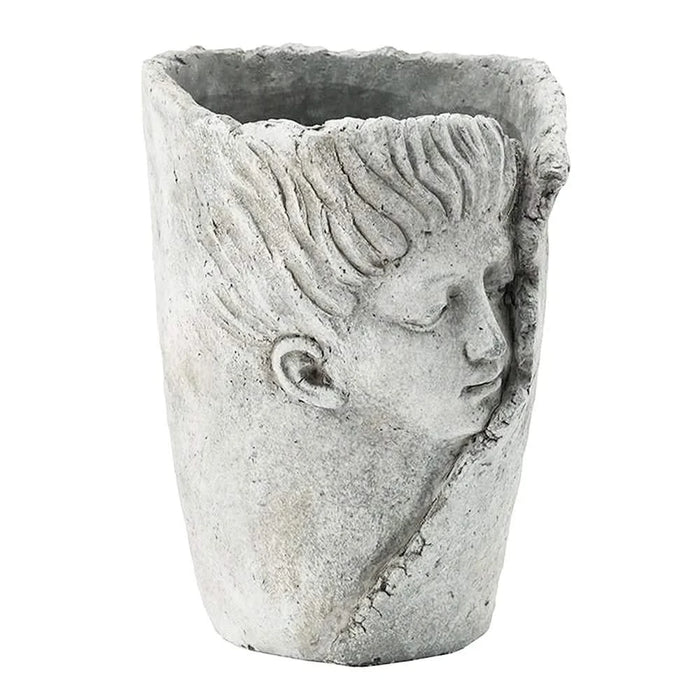 Set of 2 6.5x6x8.5' Sleep Face Accent Planter Default -DTYStore