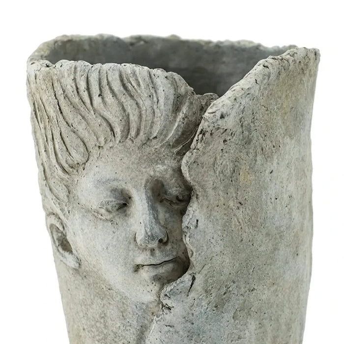 Set of 2 6.5x6x8.5' Sleep Face Accent Planter Default -DTYStore