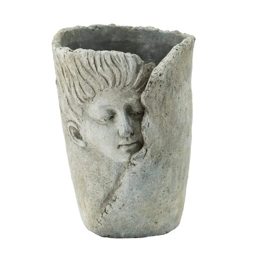 Set of 2 6.5x6x8.5' Sleep Face Accent Planter Default -DTYStore