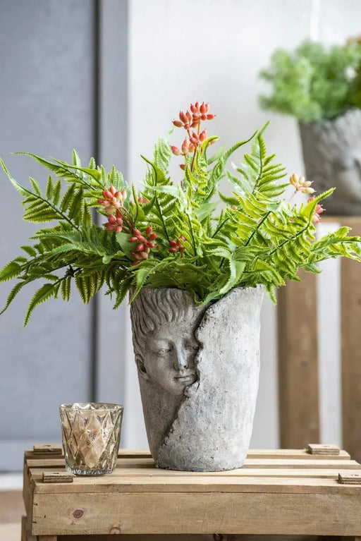 Set of 2 6.5x6x8.5' Sleep Face Accent Planter Default -DTYStore