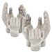 Set of 2 6x6x9' Accepting Hands Accent Cement Hand Decor Default -DTYStore