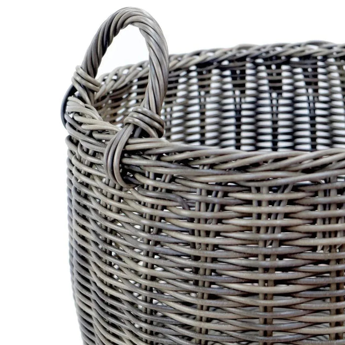 Set of 2 CATLEZA 13-inch and 16.5-inch Wicker Baskets -DTYStore