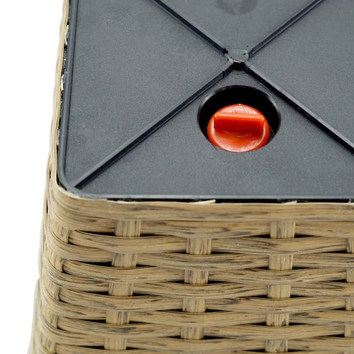 Set of 2 CATLEZA 7-inch and 9.4-inch Square Wicker Planters -DTYStore