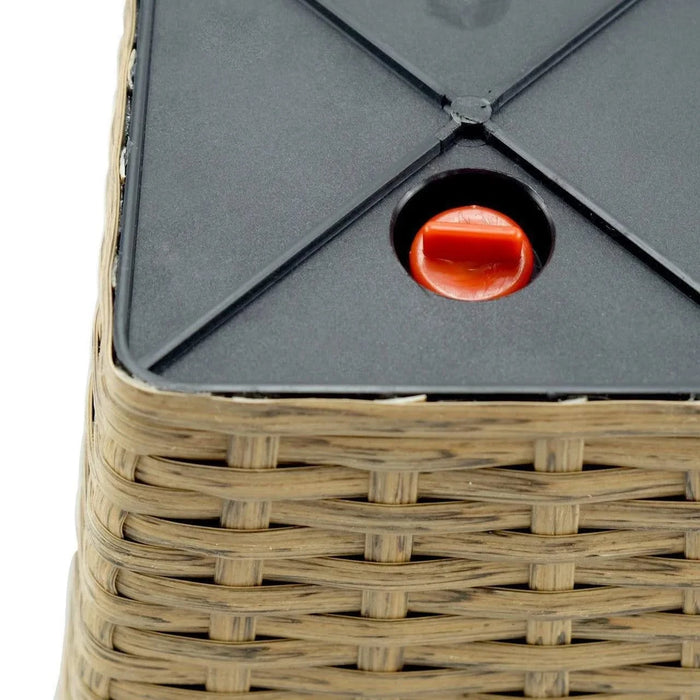 Set of 2 CATLEZA 7-inch and 9.4-inch Square Wicker Planters -DTYStore