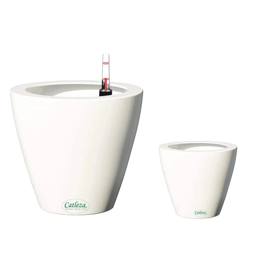 Set of 2 CATLEZA Cone Planters Round White -DTYStore