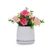 Set of 2 Ceramic Flowerpot, 7' Modern Planter for Patio, Garden, Windowsill - White - DTY Store