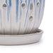 Set of 2 Ceramic Flowerpot with Drainage Hole, 8' Modern Planter for Patio, Garden, Windowsill - White Blue Default -DTYStore