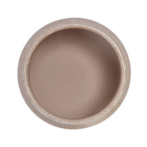 Set of 2 Gradient Ceramic Flowerpot, Modern Planter for Patio, Garden, Windowsill - White Brown Default -DTYStore