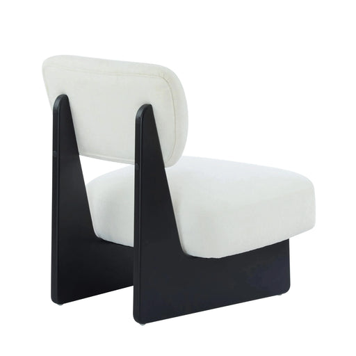 [Set of 2] Modern Beige Lounge Chair with Polyester Upholstery, Sturdy Black Wood Base, Minimalist Design, Stylish and Comfortable Accent Seating for Living Room, Bedroom, or Office Default -DTYStore