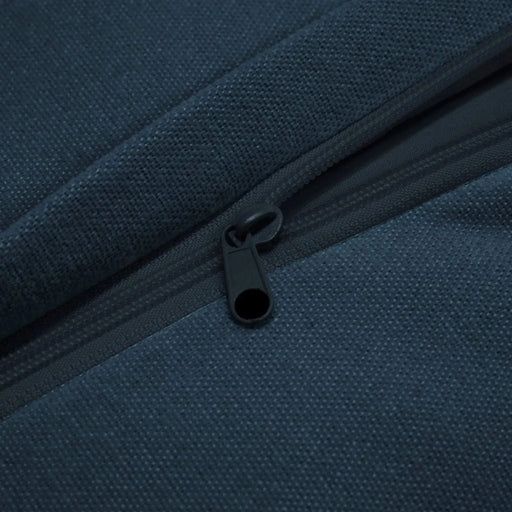 Set of 2 Slipcovered Armchairs - Deep Seat Accent Chairs with Large Soft Pillows Cream Corduroy -DTYStore