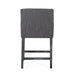 Set of 2 Upholstered 26 inch Counter Stool - Charcoal/Gray Default -DTYStore