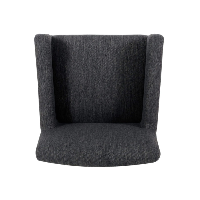 Set of 2 Upholstered 26 inch Counter Stool - Charcoal/Gray Default -DTYStore