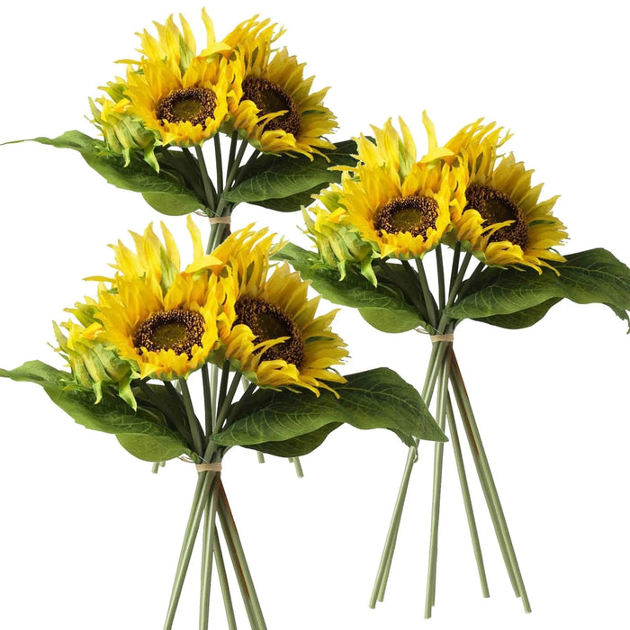 Set of 3, 14x14x15' Sunflower Bundle X7 Default -DTYStore