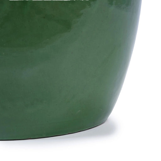 Set of 3 Ceramic Flowerpot, Modern Planter for Patio, Garden, Windowsill - Antique Green Default -DTYStore