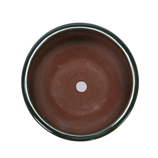 Set of 3 Ceramic Flowerpot, Modern Planter for Patio, Garden, Windowsill - Antique Green Default -DTYStore