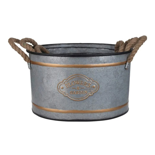 Set of 3 Huxley Metal Decorative Pots Default -DTYStore