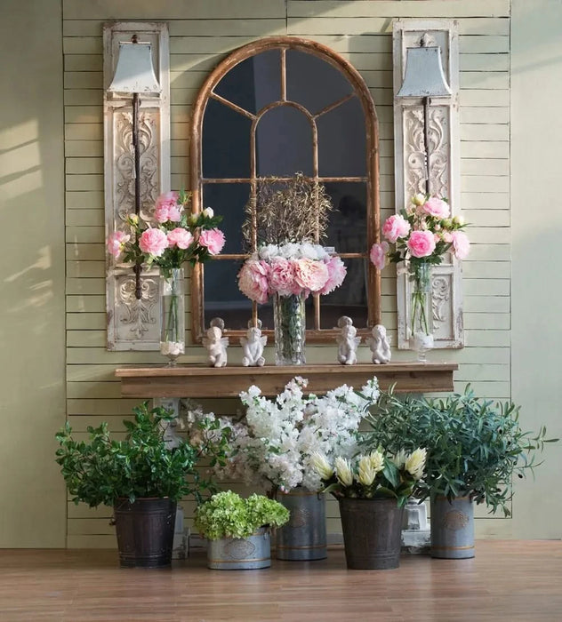 Set of 3 Huxley Metal Decorative Pots Default -DTYStore