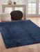 Shag Slate Blue Area Rug 5x8 Default -DTYStore