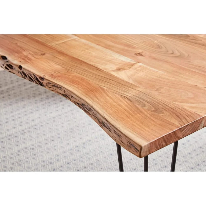 Shanahan Natural Acacia Dining Table with Live Edge Default -DTYStore
