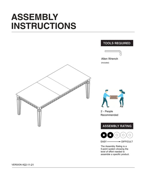 Silver Dining Table w Leaf Mirror Accent Design Contemporary 1pc Glam Table Dining Room Furniture Default -DTYStore