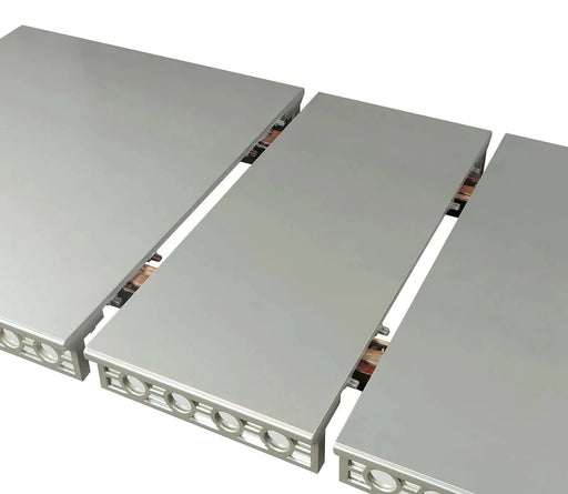 Silver Dining Table w Leaf Mirror Accent Design Contemporary 1pc Glam Table Dining Room Furniture Default -DTYStore