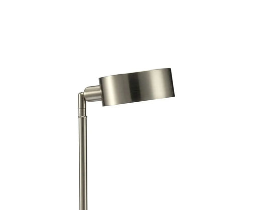 Simple Contemporary 1pc Table Lamp Stain Nickel Metal frame Adjustable Head Lamp Default -DTYStore