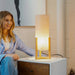 Simple and Stylish Bedroom Table Lamp, Small Home Warm Light Bedside Table Night Lamp, Suitable for Desk Reading Lamp for Kids Room Living Room Office, Rayna Table Lamp Oak and Natural 110-120V Default -DTYStore